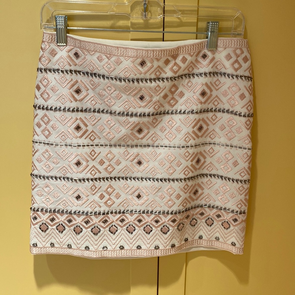 White House black market bejeweled skirt